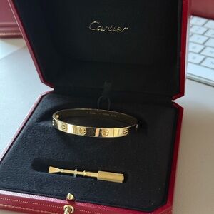 Cartier love bracelet, classic model